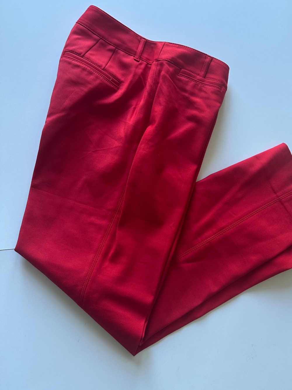 White House Black Market Women's Red Slim Dress Pants